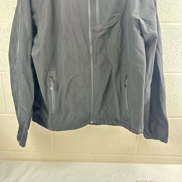 BLACK DIAMOND Mens Black Soft Shell Full Zip Mock Outdoor Climb Jacket Sz L - Picture 3 of 6
